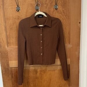 Cider Brown Button Down Shirt